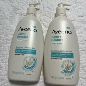 Aveeno Calm + Restore Body Wash - White